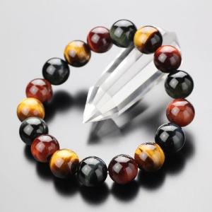 約12ミリ 虎目石 赤虎目石 青虎目石 パワーストーン ブレスレット