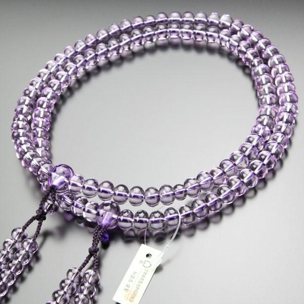 ≪現品お届け！≫ 一点モノ 鑑別書付き 真言宗 数珠 男性用 尺三 5A´ ローズアメジスト 梵天房...