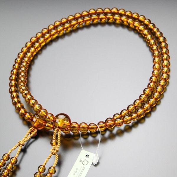 ≪現品お届け！≫ 鑑別書付き 真言宗 数珠 男性用 尺二 5A´ 天然 本琥珀 2色梵天房 108玉...