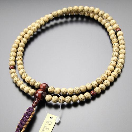 臨済宗 数珠 男性用 尺二 星月菩提樹 赤虎目石 正絹紐房 数珠袋付き