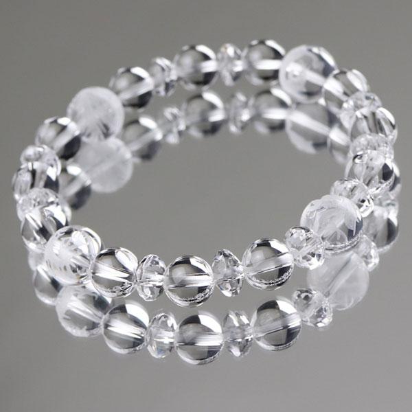 【約10mm水晶・四神ブレスレット】約8mm 本水晶