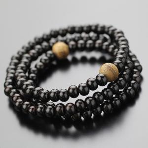 仏壇屋 滝田商店 腕輪念珠 数珠 ブレスレット 沈香(じんこう) 14mm玉