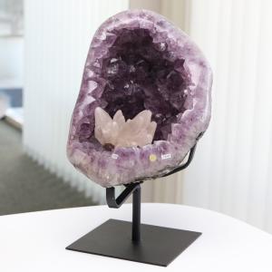 数珠 パワーストーン はな花 アメジストジオード ウルグアイ産 約4470