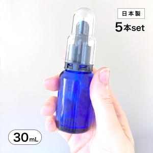 買得！格安！まとめ買い！ナノブルーライトアトマイザー 遮光ボトル新品10セット □日本製 遮光瓶（青・角型）10mL×10本セット (スポイト黒