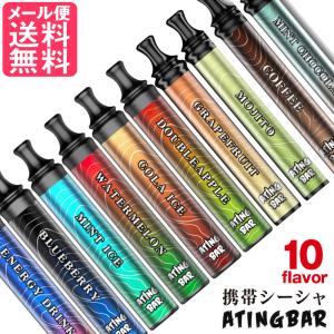 ATING BAR エイティングバー クーポン付き 携帯シーシャ 全10種 フレーバー 本体 禁煙グッズ メール便 送料無料