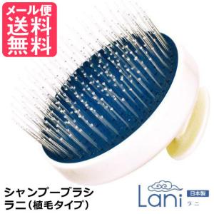 シャンプーブラシ ラニ Lani 植毛タイプ スカルプ ケア シャンプー 育毛 頭皮 ブラシ メール便 送料無料｜nenrin