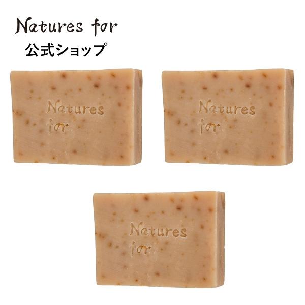 Naturesfor 公式 ハーバルクリアソープ 洗顔石けん 95g×3個セット