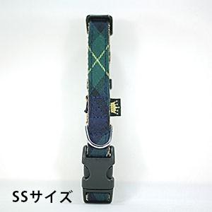 フェリーク タータンチェックカラー グリーン SSサイズ（犬用カラー） （メール便可） n｜neo-select
