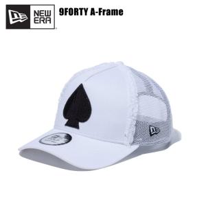 ニューエラ NEW ERA 9FORTY A-Frame トラッカー シークインド スペード White ゴルフ メッシュキャップ  帽子  [BB]