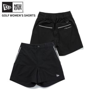 ニュー エラ NEW ERA Women's ショートパンツ ブラック × ホワイト ゴルフ レディース ボトムス 半ズボン｜Neo Globe Yahoo!店