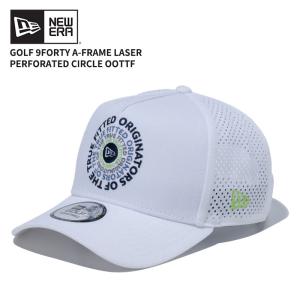 ニュー エラ NEW ERA 9FORTY A-Frame Laser Perforated Circle OOTTF ホワイト ゴルフ キャップ 帽子｜neo