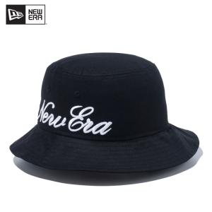 ニュー エラ NEW ERA バケット01 Essential エッセンシャル Script Logo スクリプトロゴ ブラック バケットハット 帽子
