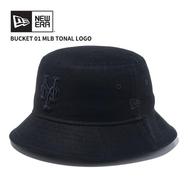 ニュー エラ NEW ERA バケット01 MLB Tonal Logo ニューヨーク・メッツ ブラ...