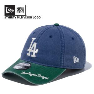 ニュー エラ NEW ERA 9THIRTY MLB Visor Logo ロサンゼルス・ドジャース ダークブルー ダークグリーンバイザー キャップ 帽子