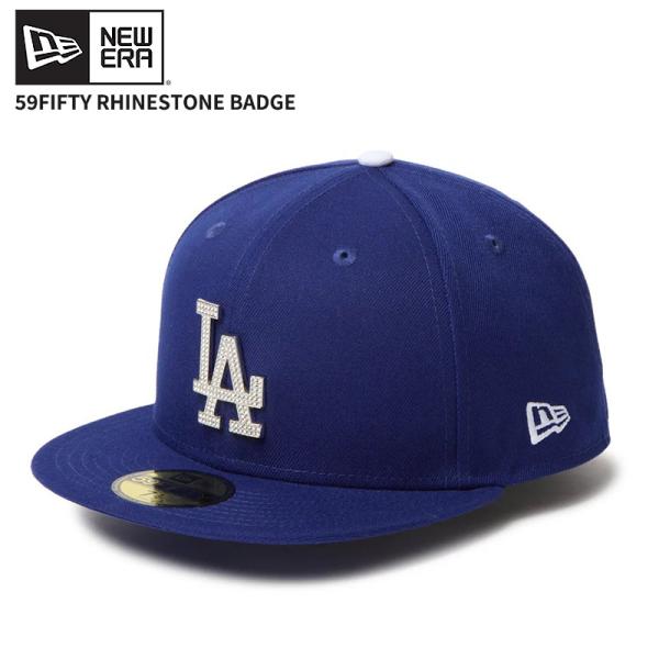 ニューエラ メンズ キャップ 帽子 NEW ERA 59FIFTY Rhinestone Badge...