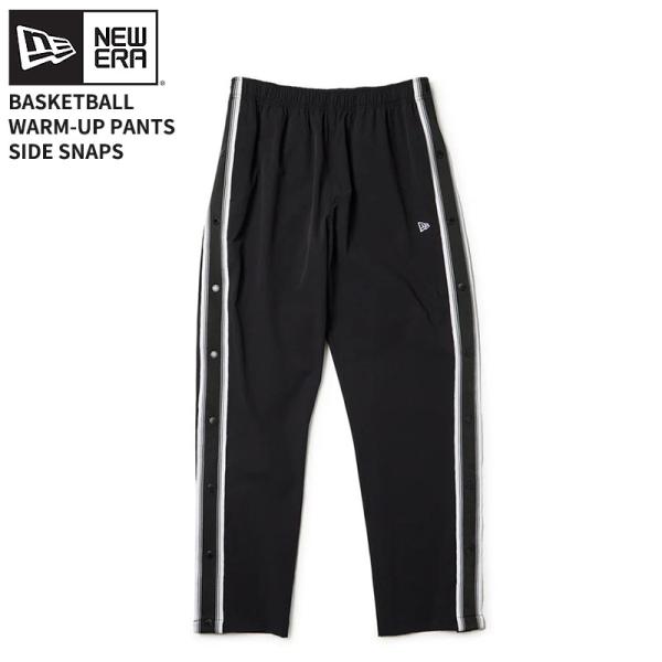 ニューエラ メンズ バスケ用パンツ  NEW ERA バスケットボール ウォームアップ サイドスナッ...