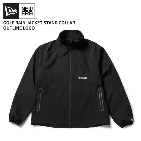 ニューエラ ゴルフ NEW ERA レインジャケット スタンドカラー ブラック 黒 14859958