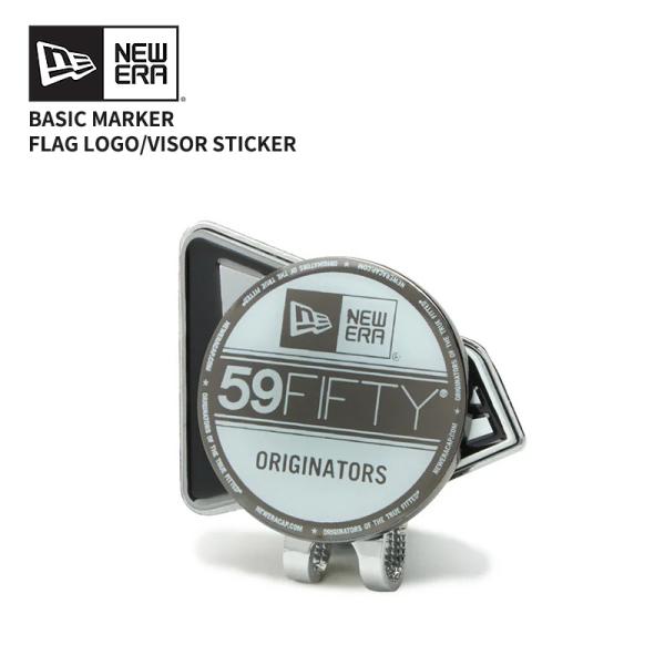 ニューエラ ゴルフマーカー NEW ERA ベーシックマーカー フラッグロゴ バイザーステッカー シ...