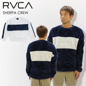 ルーカ RVCA  SHERPA CREW メンズ クルーネック トップス ba042-001  フリース  トレーナー[BB]