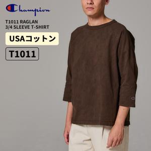 チャンピオン T1011 メンズ 7分袖Tシャツ Champion ティーテンイレブン