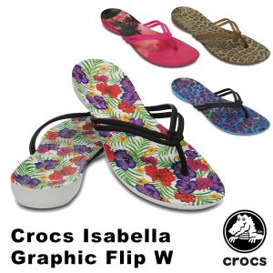 クロックス CROCS クロックス イザベラ グラフィック フリップ ウィメン crocs isabella graphic flip w  レディース サンダル 女性用 [AA]