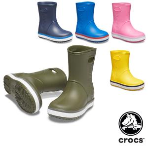 クロックス CROCS クロックバンド レイン ブーツ キッズ crocband rain boot...