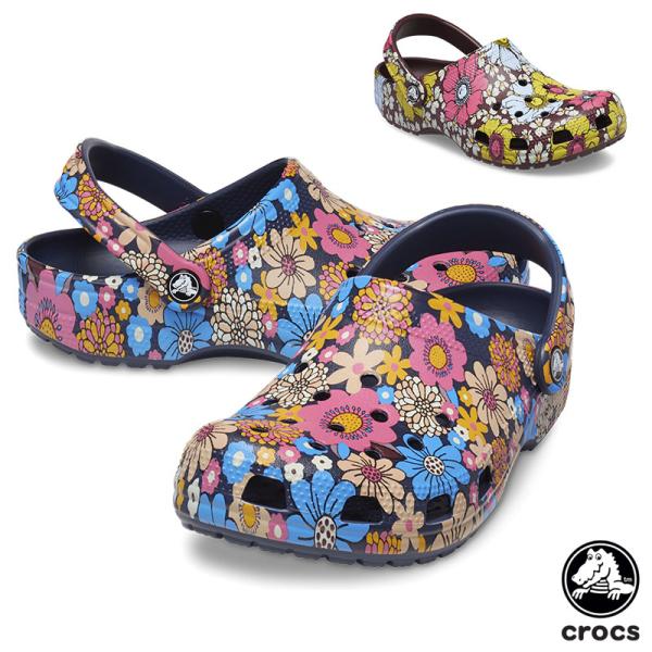 クロックス CROCS クラシック レトロ フローラル クロッグ classic retro flo...