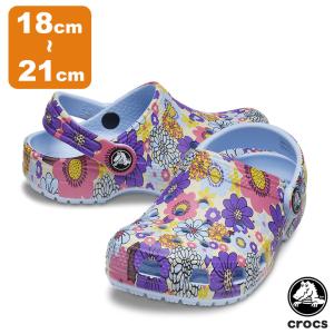 クロックス CROCS クラシック レトロ フローラル クロッグ キッズ classic retro...