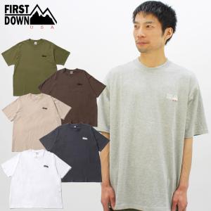 ファーストダウン First Down コットンジャージーワンポイントロゴ 半袖Ｔシャツ LOGO S/S TEE COTTON JERSEY (F401004) メンズ カットソー トップス｜neo