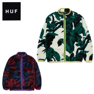 ハフ HUF  SATIVA FLORAL FULL ZIP SHERPA シェルパ ジャケット フリース ジャケット アウター 男性用 メンズ[CC]