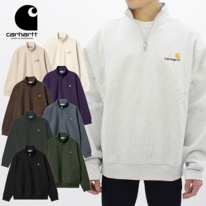 カーハート ダブリューアイピー Carhartt WIP HALF ZIP AMERICAN SCRIPT SWEATSHIRT i027014  メンズ  ハーフジップ スウェット/長袖[AA]｜neo