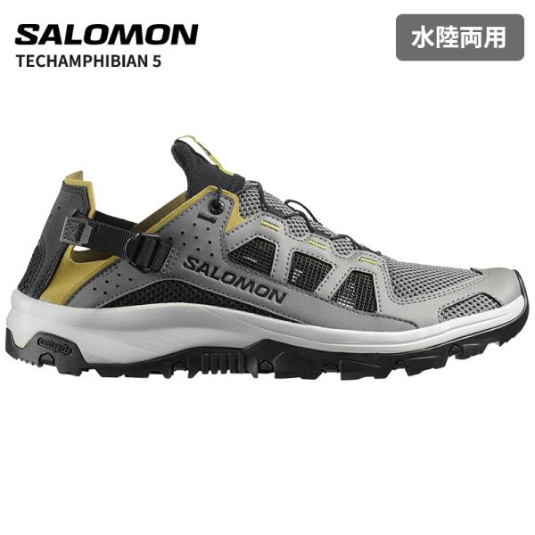 サロモン ウォーターシューズ テックアンフィビアン5 Castlerock Willow Black...