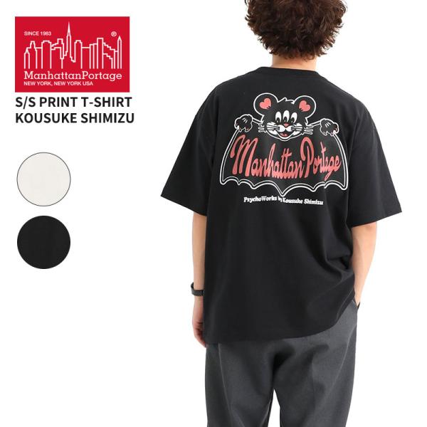 マンハッタン ポーテージ サイコワークスコラボ 半袖Tシャツ  Manhattan Portage ...
