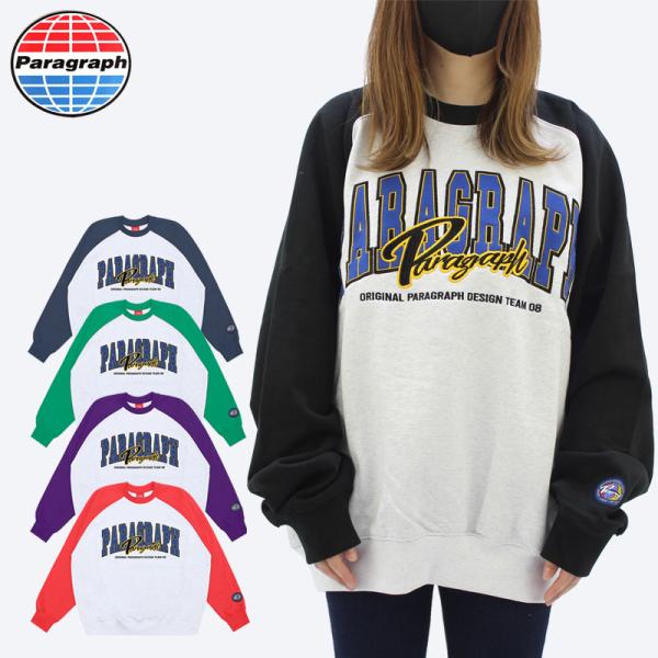 【並行輸入】パラグラフ paragraph COLOR RAGLAN SWEAT NO.008 NO...