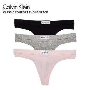 【並行輸入】カルバンクライン 3枚セット レディース ショーツ 下着 Calvin Klein クラシック コンフォート ソング 3Pack アンダーウエア Tバック QP3130O