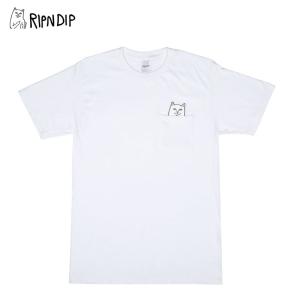 リップンディップ(RIPNDIP)Lord Nermal Pocket Tee  White  メンズ 半袖 Tシャツ ゆうパケット送料無料[AA-2]