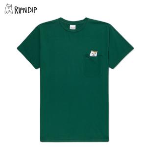 ★国内在庫/即発可*RIPNDIP*FLOATINGロゴポケットTシャツ★ RIPNDIP 【並行輸入】リップンディップ 半袖Tシャツ Spiraling