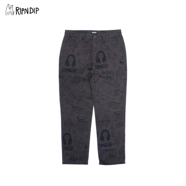 【並行輸入】リップンディップ RIPNDIP Nerm Doodle Cotton Twill Pa...