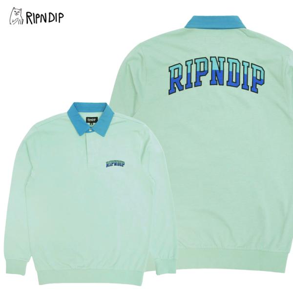 リップンディップ Team Spirit Long Sleeve Rugby Sage ラグビーシャ...