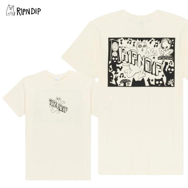 【並行輸入】リップンディップ RIPNDIP 半袖Tシャツ Techno Tee Natural メ...