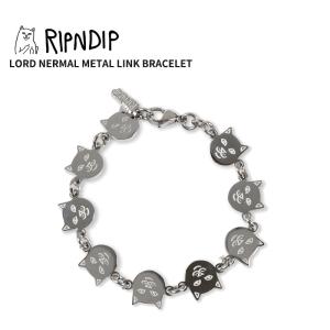 リップンディップ RIPNDIP LORD NERMAL METAL LINK BRACELET チャーム ブレスレット アクセサリー｜neo