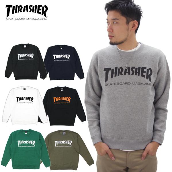 スラッシャー  THRASHER MAG CREW SWEAT  TH8401  メンズ クルー ス...