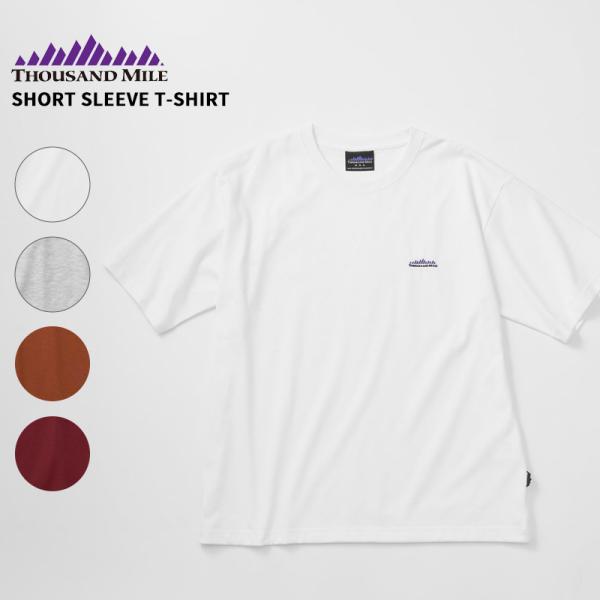 サウザンド マイル メンズ 半袖Tシャツ レディース 無地Tシャツ THOUSAND MILE ショ...