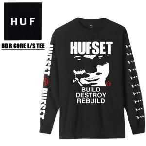 ハフ(HUF) BDR CORE L/S TEE ロングTシャツ/長袖/ロンT /男性用/メンズ [AA]