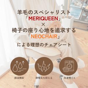 ウール チェアシート 羊毛 座布団 シートクッ...の詳細画像1