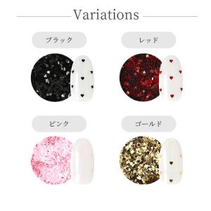 ハート型ホログラム ハート ホログラム ネイル...の詳細画像2