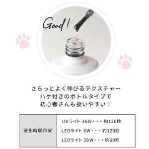 ジェルネイル セット トップジェル&ベースジェ...の詳細画像3