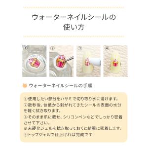 ウォーターネイルシール カラフルリーフ リゾー...の詳細画像2