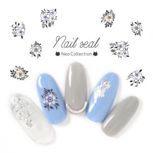 ネイルシール マーガレット 【HANVYI-399】 ジェルネイルシール