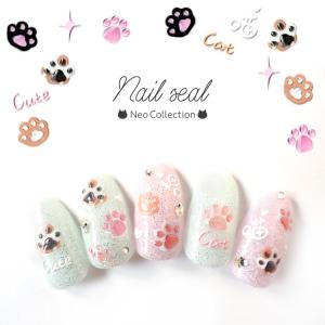 ネイルパーツ ゆる猫 2個入り キャット クロネコ 白猫 三毛猫 パーツ